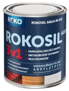 Barva samozákladující Rokosil Aqua 3v1 RK 612 sv. červená 0