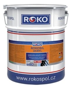Barva samozákladující Rokosil akryl 3v1 RK 300 šedá stř. 3 l ROKOSPOL