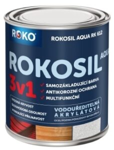 Barva samozákladující Rokosil Aqua 3v1 RK 612 stř. šedá 0