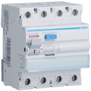 Chránič proudový Hager CDA440D 6 kA 4pól 40 A Hager