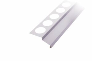 Profil balkónový rohový smaltovaný hliník barva šedá 1×1 m