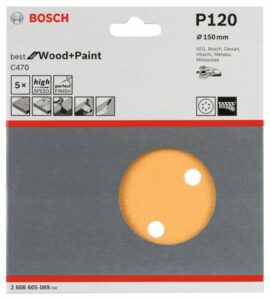 Papír brusný Bosch C470 Best for Wood and Paint 150 mm 120 5 ks BOSCH