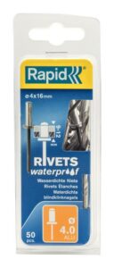 Nýty vodotěsné Rapid Waterproof 4×16 mm 50 ks RAPID