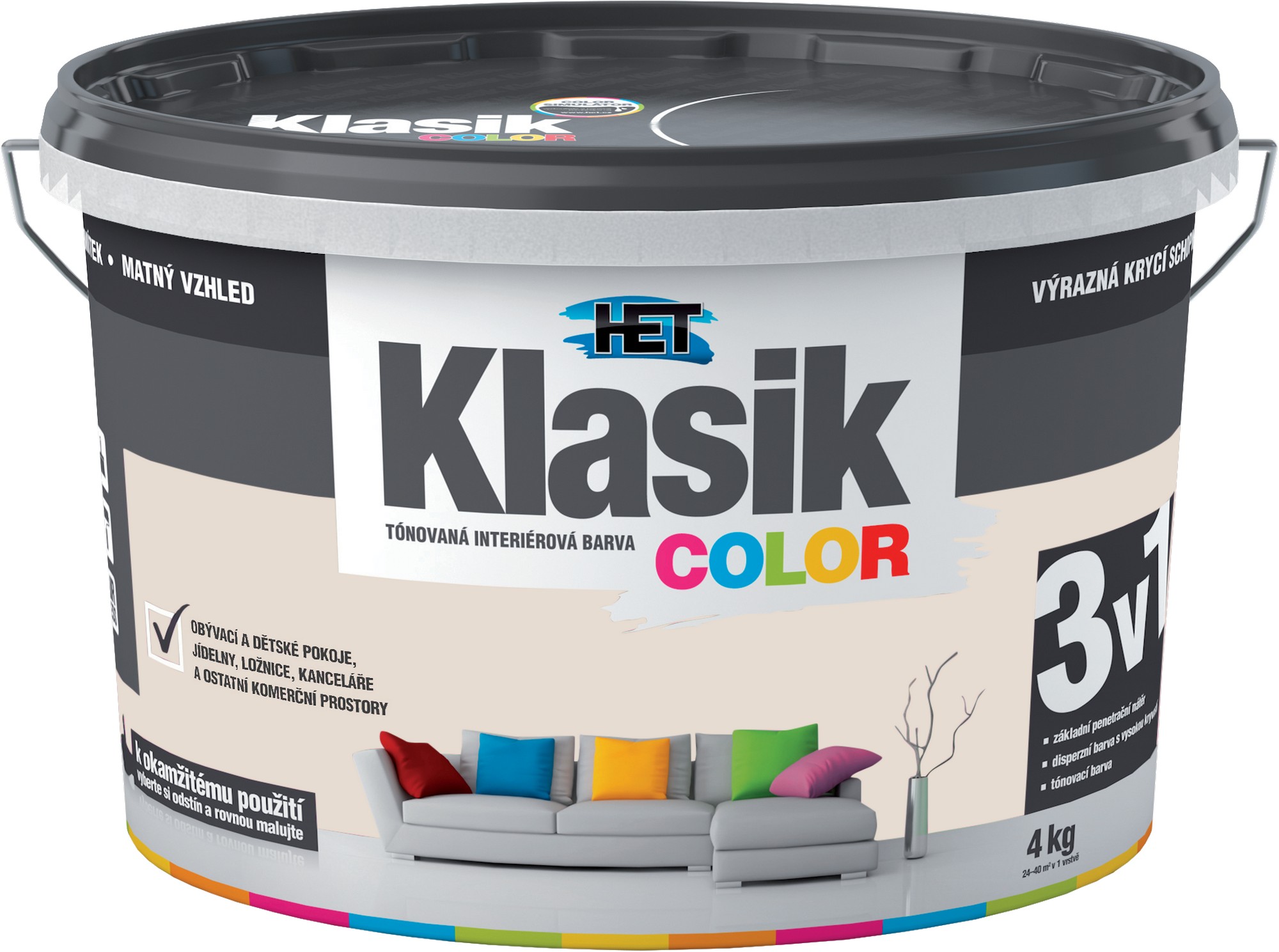 Malba interiérová HET Klasik Color béžový pískový