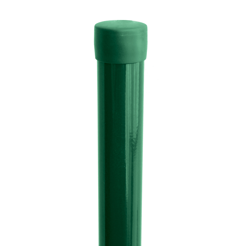Sloupek kulatý Ideal Zn + PVC bez příchytky zelený průměr 48 mm výška 2
