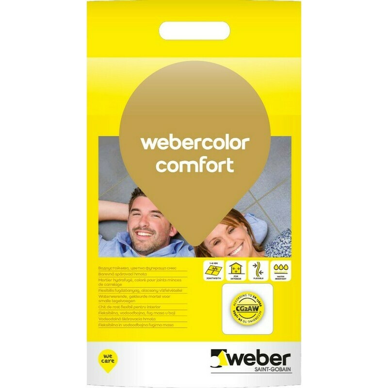 Hmota spárovací webercolor comfort white 5 kg weber