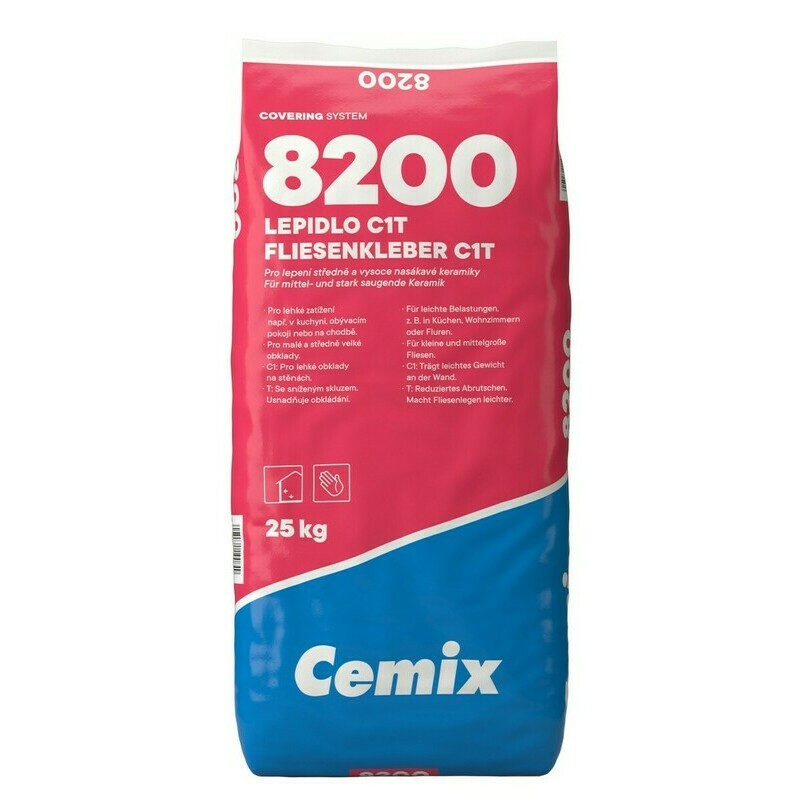 Lepidlo cementové C1T Cemix 8200 25 kg Cemix