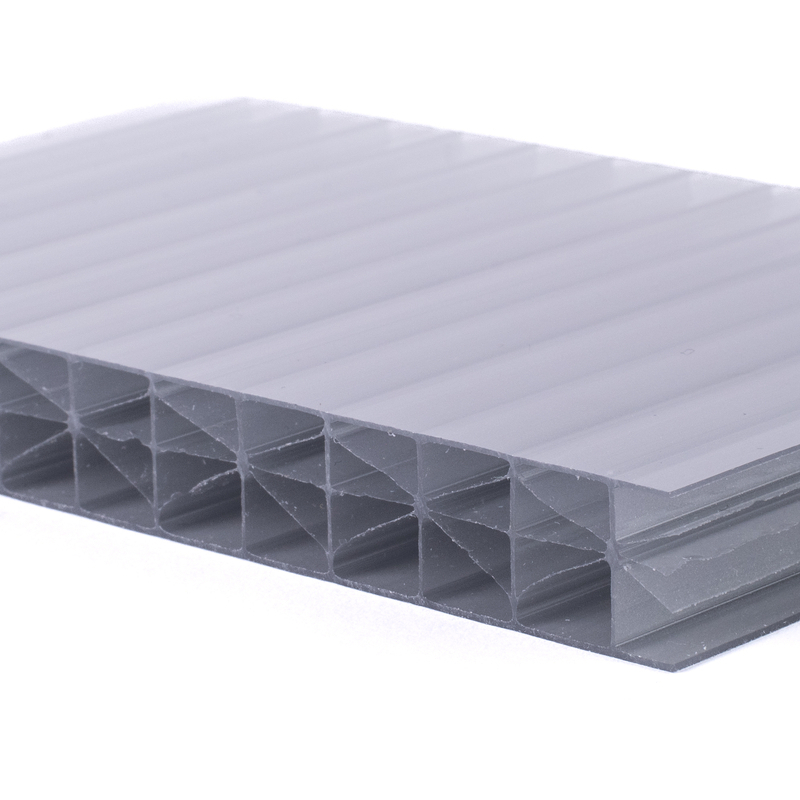 Deska polykarbonátová dutinková MULTICLEAR 16 5X SC 2UV grey 2100×7000 mm ARLA PLAST