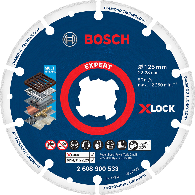 Kotouč DIA Bosch Expert Metal X-LOCK 125×22