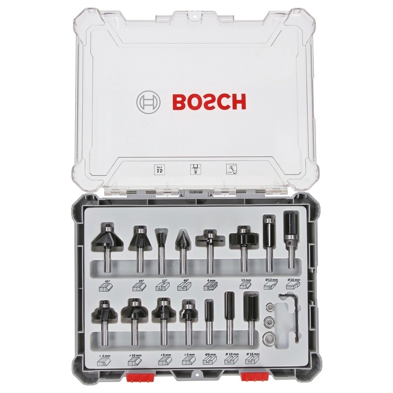 Sada tvarových fréz Bosch 15 ks Bosch
