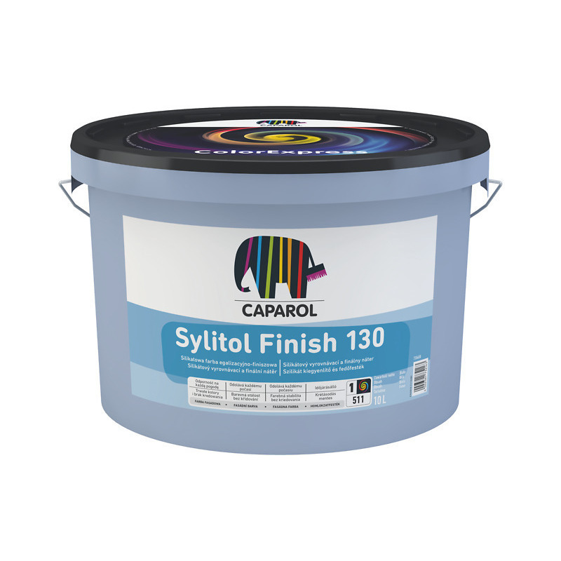 Barva fasádní silikátová Sylitol Finish 130 bílá 10 l Caparol