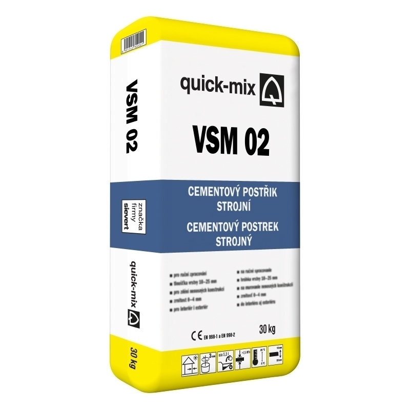 Postřik cementový Sakret/Quick-mix VSM 02 30 kg Quick-mix