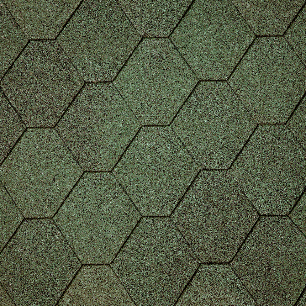Šindel asfaltový IKO Superglass Hex 03 Amazon Green 3