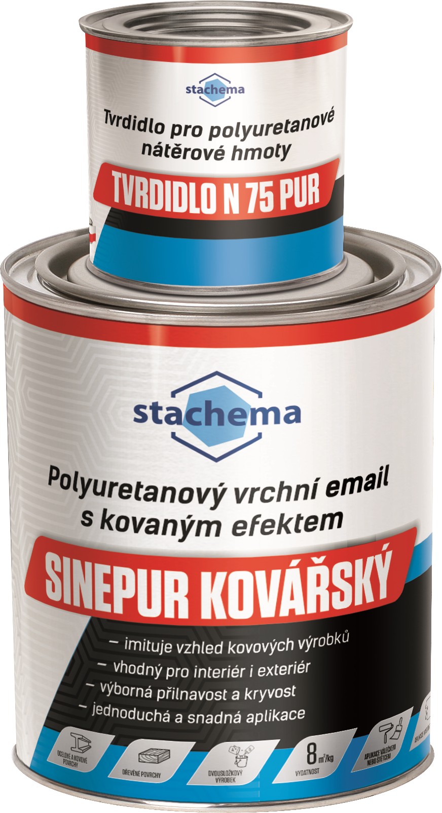 Barva kovářská Stachema Sinepur antracit