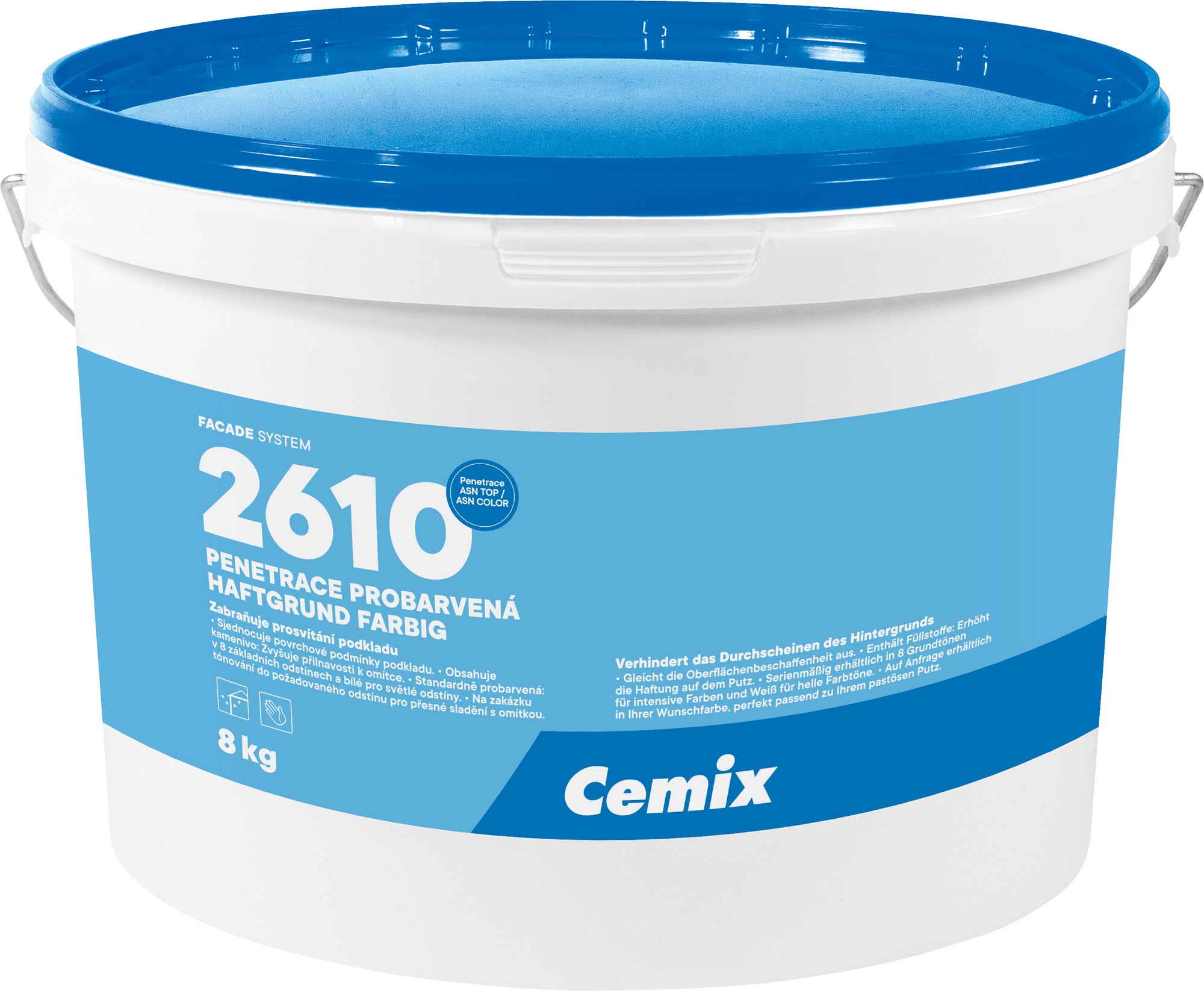 Penetrace probarvená Cemix 2610 modrá 8 kg CEMIX