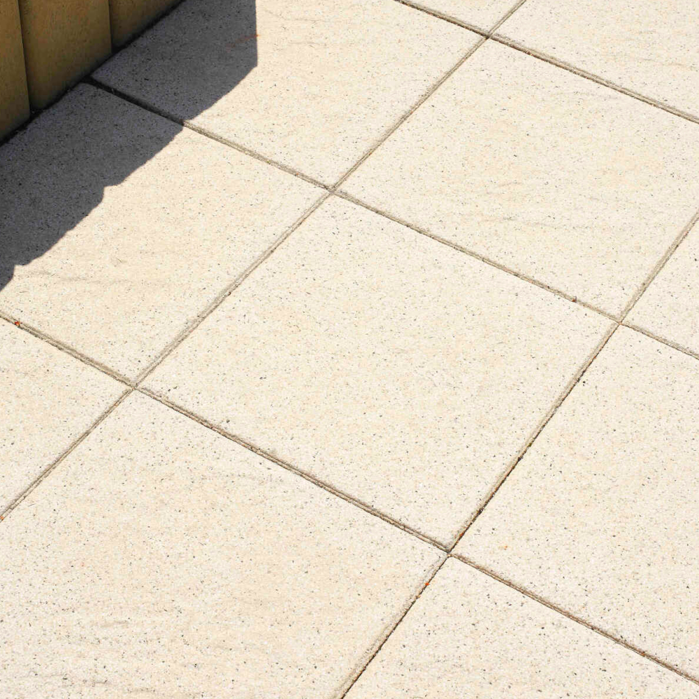 Dlažba betonová BEST TERASOVÁ reliéfní rubio tryskaná žlutá 500×500×50 mm BEST