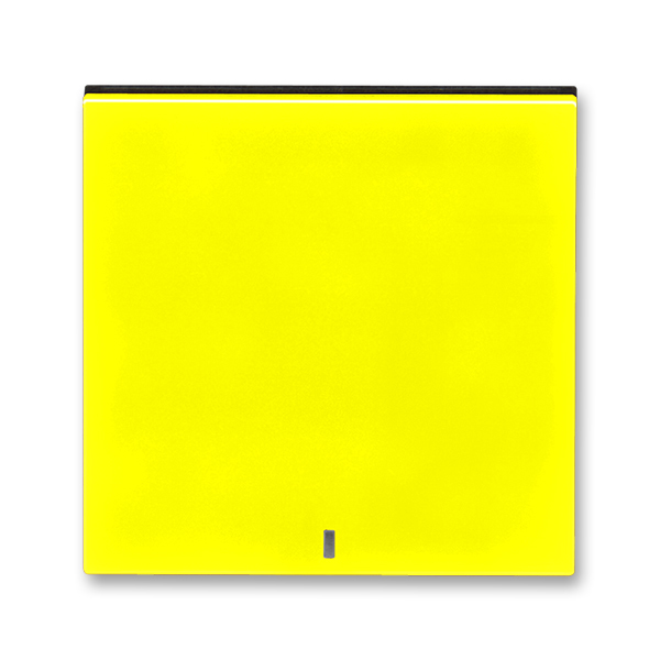 Kryt spínač jednoduchý s průzorem ABB Levit žlutá