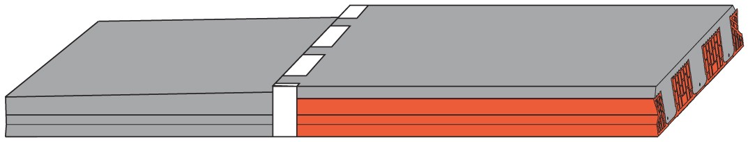 Panel balkonový Heluz 800×230×5400 mm HELUZ