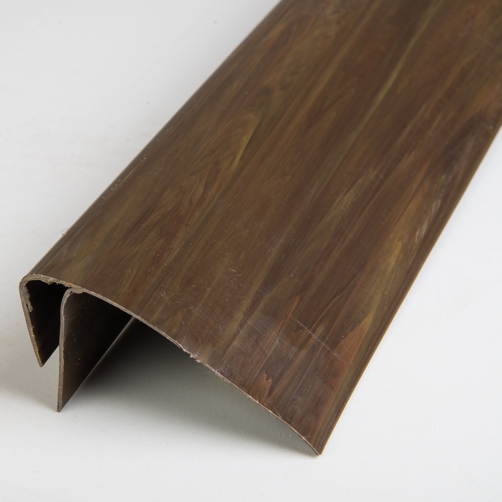 F profil ukončovací plastový tmavé dřevo 3000 mm HOPA CZ