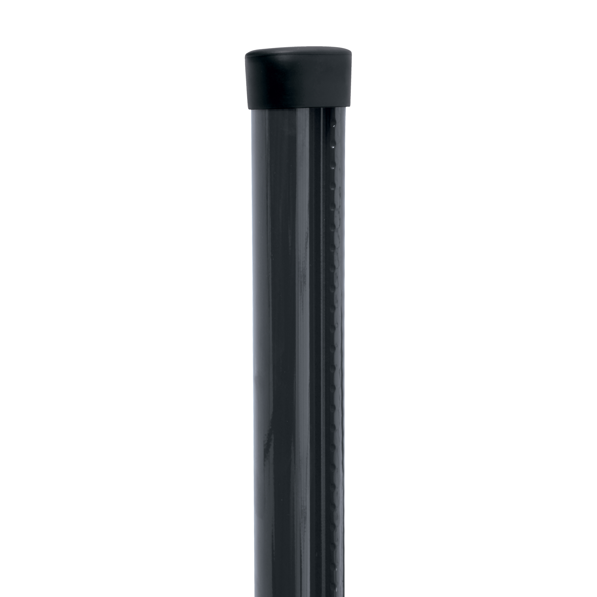 Sloupek kulatý s montážní lištou Pilclip Zn + PVC antracit průměr 48 mm výška 2
