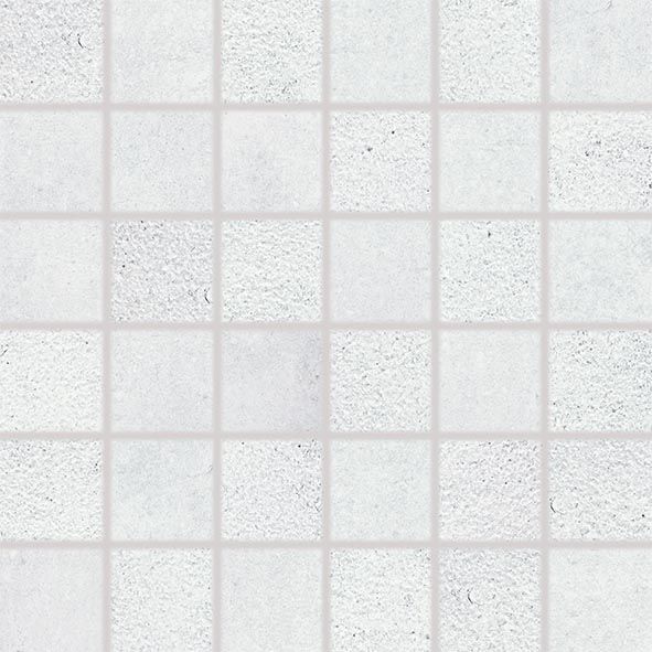 Mozaika Rako Cemento 5×5 cm (set 30×30 cm) světle šedáDDM06660 RAKO