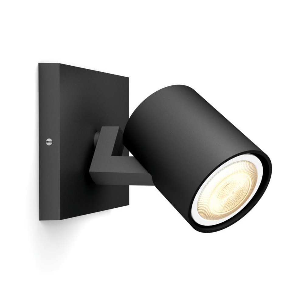 SvítidloGU10 s vypínačem Philips HUE Runner 1× žárovka LED 5 W černá