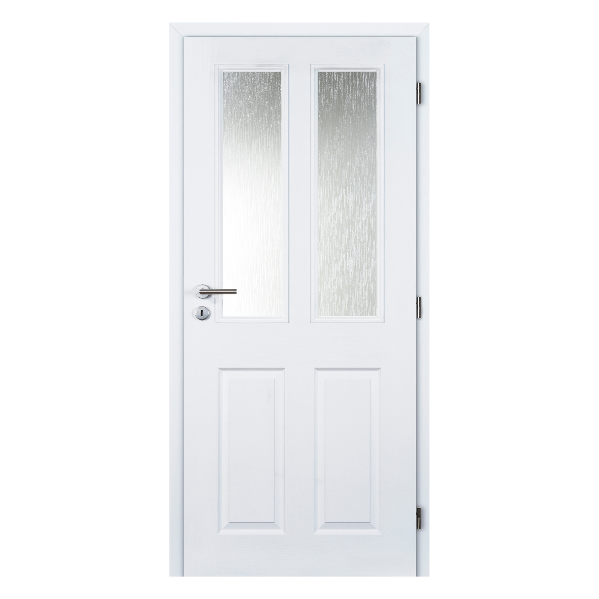 Dveře prosklené profilované Doornite ACHILLES pravé 700 mm bílé Masonite